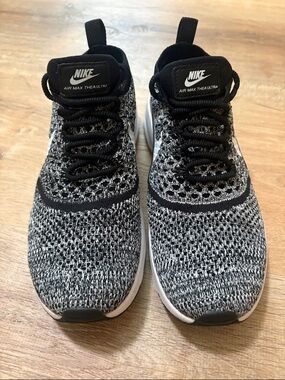 Nike Air Max Thea Ultra FK Flyknit sneakers - black and white 8